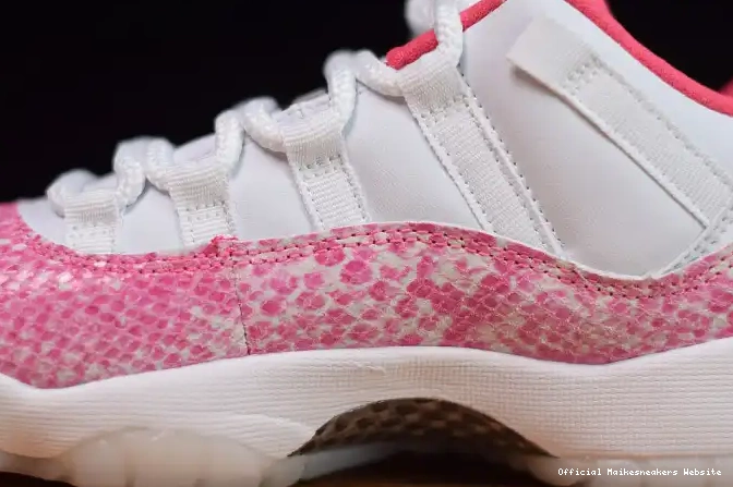 Official Maikesneakers 11 WMNS Low Pink Jordan Air AH7860-106 Snakeskin 0529